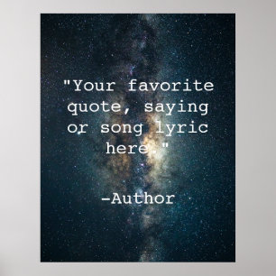 Create Your Own Quote Poster