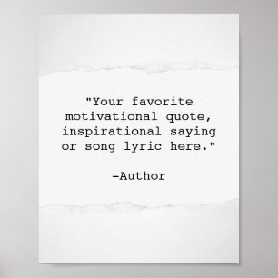 Create Your Own Quote Poster