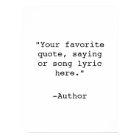 Create Your Own Quote Poster