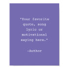 Create Your Own Quote Poster