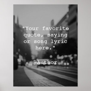 Create Your Own Quote Poster