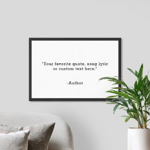 Create Your Own Quote Poster