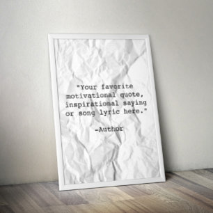 Create Your Own Quote Poster