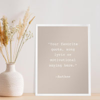Create Your Own Quote Poster