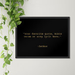 Create Your Own Quote Poster<br><div class="desc">Create your own custom quote poster wall art. Features minimalist typewriter typography.</div>