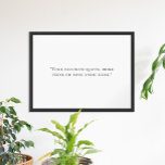 Create Your Own Quote Poster<br><div class="desc">Create your own custom quote poster wall art. Features minimalist typography.</div>