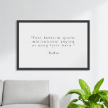 Create Your Own Quote Poster<br><div class="desc">Create your own custom quote poster wall art. Features minimalist typewriter typography.</div>
