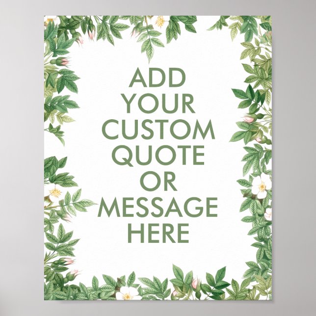 Create your own quote poster (Front)