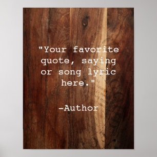 Create Your Own Quote Poster