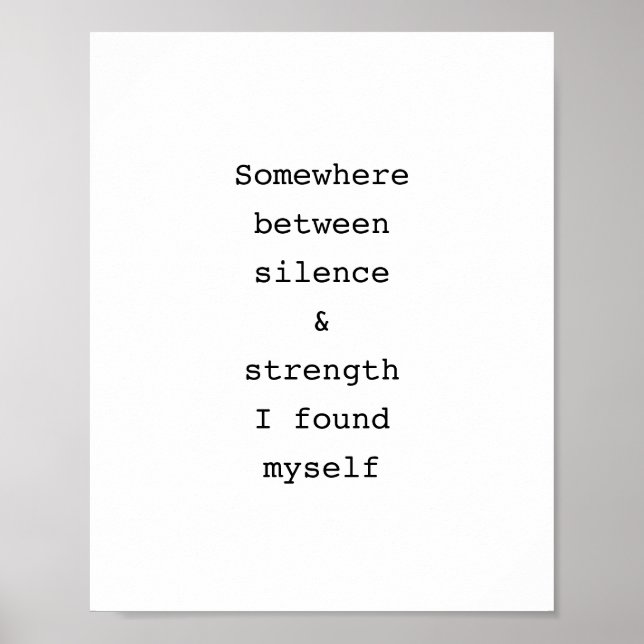 Create Your Own Quote Poster (Front)