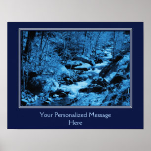 Create Your Own Quote Rushing Brook Personalised  Poster