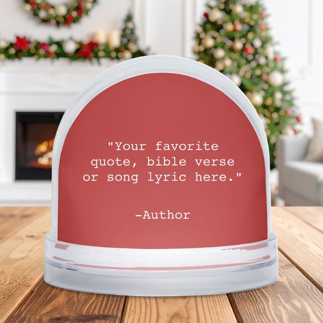 Create Your Own Quote Snowglobe (Creator Uploaded)