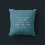 Create Your Own Quote Throw Pillow<br><div class="desc">Add a touch of inspiration and warmth to your living space with this beautiful throw pillow featuring the motivational quote “Live Simply, Laugh Often, Love Deeply.” Crafted from soft, durable fabric, this pillow is perfect for your home, office, or as a thoughtful gift. Its elegant typography and timeless message make...</div>