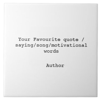 Create your own quote tile