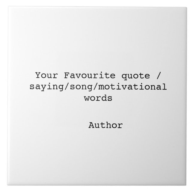 Create your own quote tile (Front)