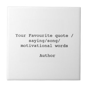 Create your own quote tile