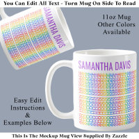 Create Your Own Rainbow Hidden Message & Name V