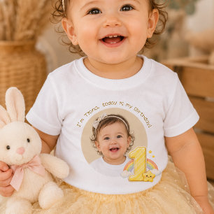 Create Your Own Rainbow One Birthday Baby T-Shirt