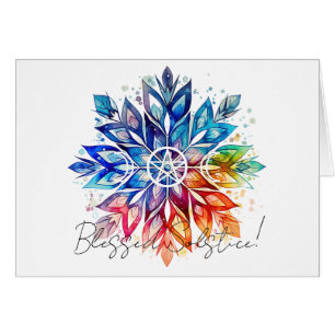 Create Your Own Rainbow Snowflake Mandala Solstice