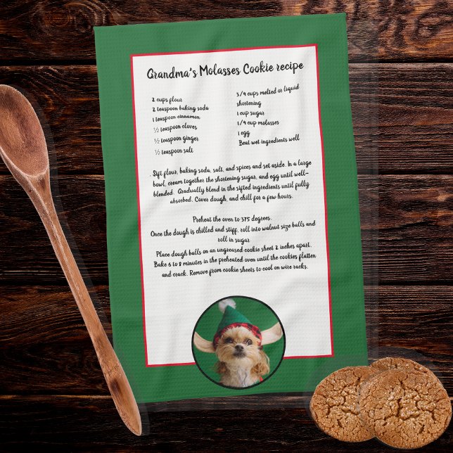 Create your own Recipe keepsake Add Photo  Tea Towel (Creator Uploaded)