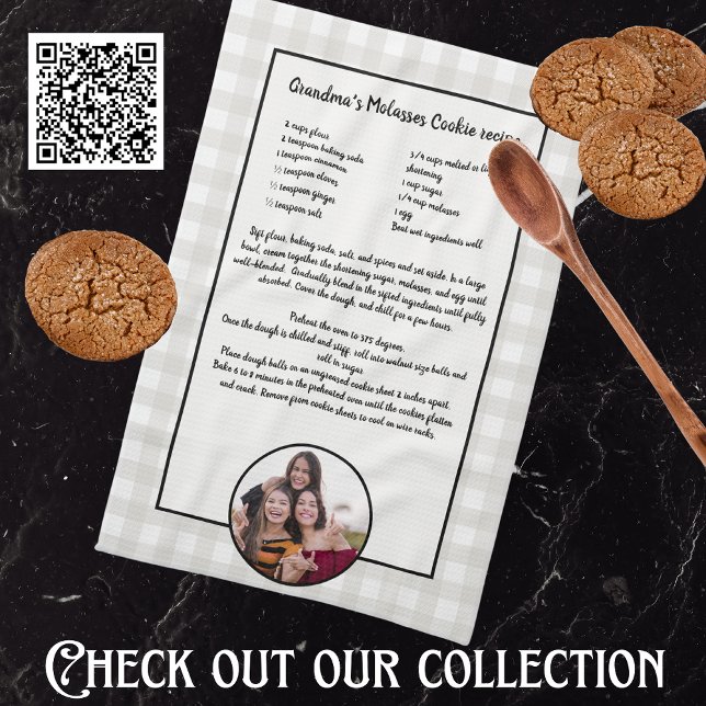 Create your own Recipe keepsake Buffalo Add Photo  Tea Towel (Creator Uploaded)