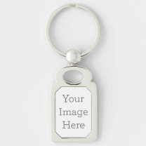 Create Your Own Rectangle Metal Keychain