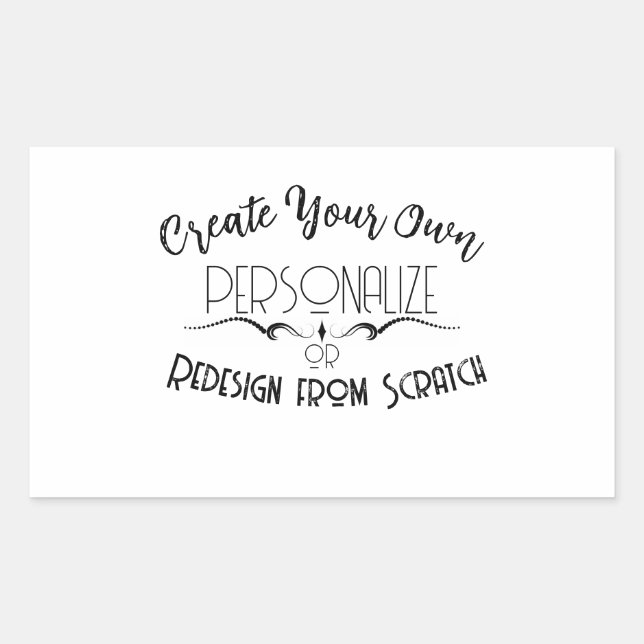 Create Your Own Rectangular Sticker (Front)