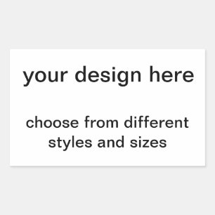 create your own rectangular sticker
