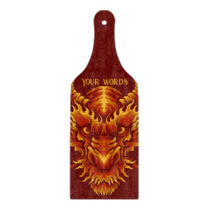 Create Your Own Red Dragon Head Cutting Board