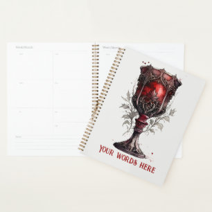 Create Your Own Red Gothic Chalice Planner