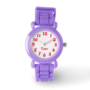 Create Your Own Red Personalised Solid Colour Watch
