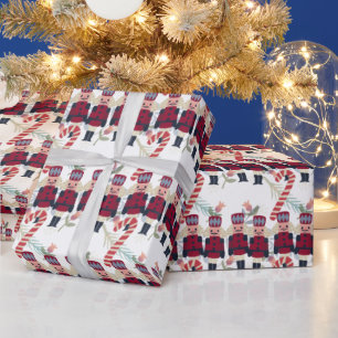 Create Your Own Red Tin Soldiers Wrapping Paper