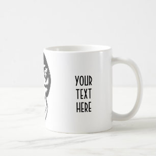 CREATE YOUR OWN RETRO LADY FACE GIFTS COFFEE MUG