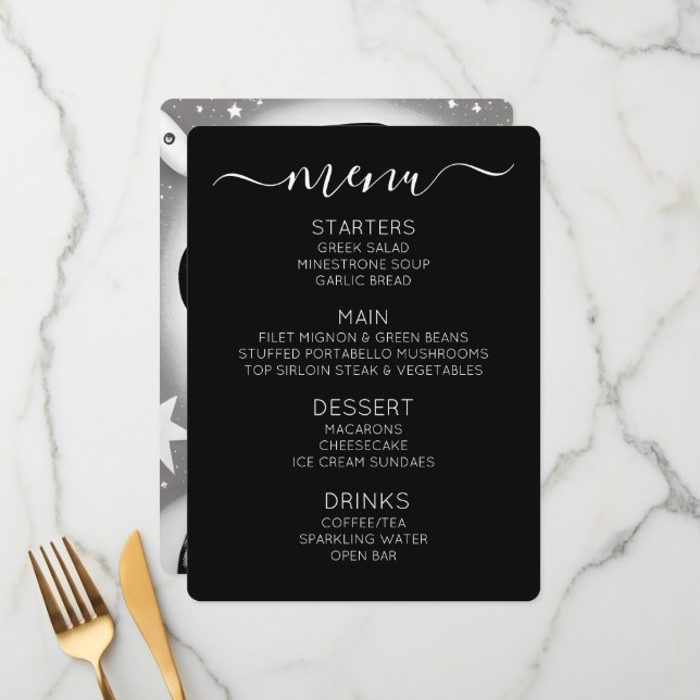 Create Your Own Retro Lady Menu (Front/Back In Situ)