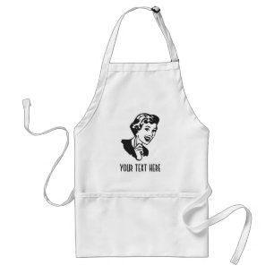 CREATE YOUR OWN RETRO MOM SCOLDING GIFTS STANDARD APRON