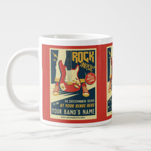 Create your own Retro Rock Music jumbo mug
