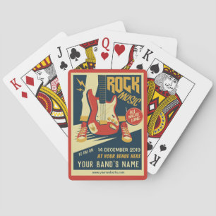 Create your own Retro Rock Music playing cards