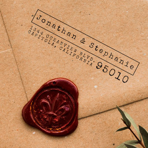 Create Your Own Retro Typewriter Return Address Rubber Stamp