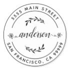 Create Your Own Return Address Classic Round Class