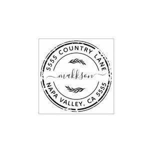 Create Your Own Return Address Rubber Stamp