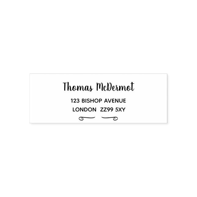 Create Your Own Return Address Rubber Stamp (Design)