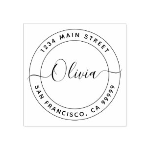 Create Your Own Return Address Rubber Stamp