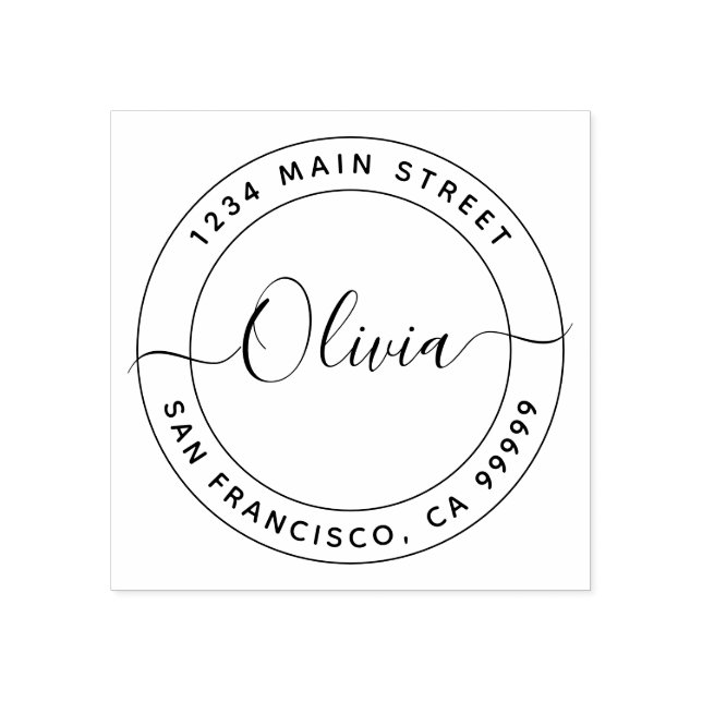 Create Your Own Return Address Rubber Stamp (Imprint)