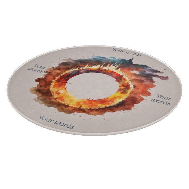 Create Your Own Ring of Fire Cutting Board (Corner)