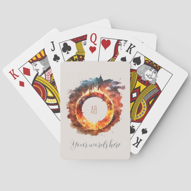Create Your Own Ring of Fire Playing Cards (Back)