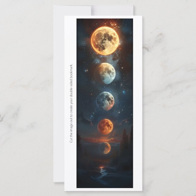 Create Your Own Rising Moons Bookmark Card (Front)