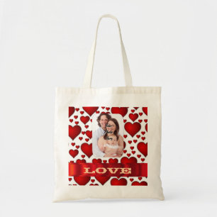 Create your own romantic valentines tote bag