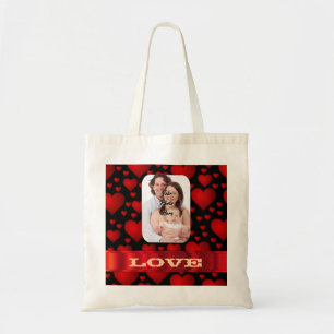 Create your own romantic valentines tote bag
