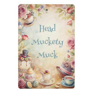 Create Your Own Romantic Whimsical Tea Party Mini Clipboard