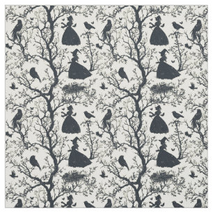 Create Your Own Romantic Witches Ivory Toile Fabric